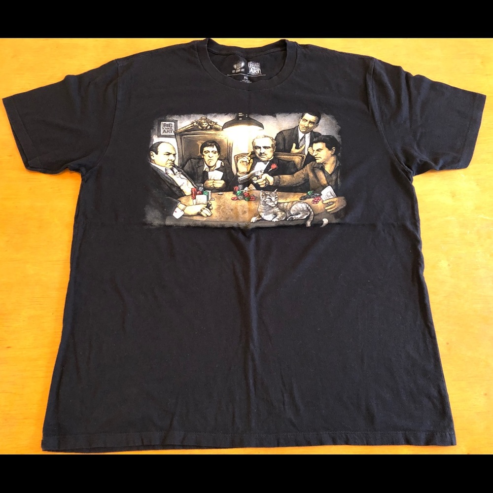 Gangsters Shirt XL Godfather Goodfellas Scarface.